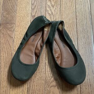 Lucky Brand Olive Green Ballet Flats